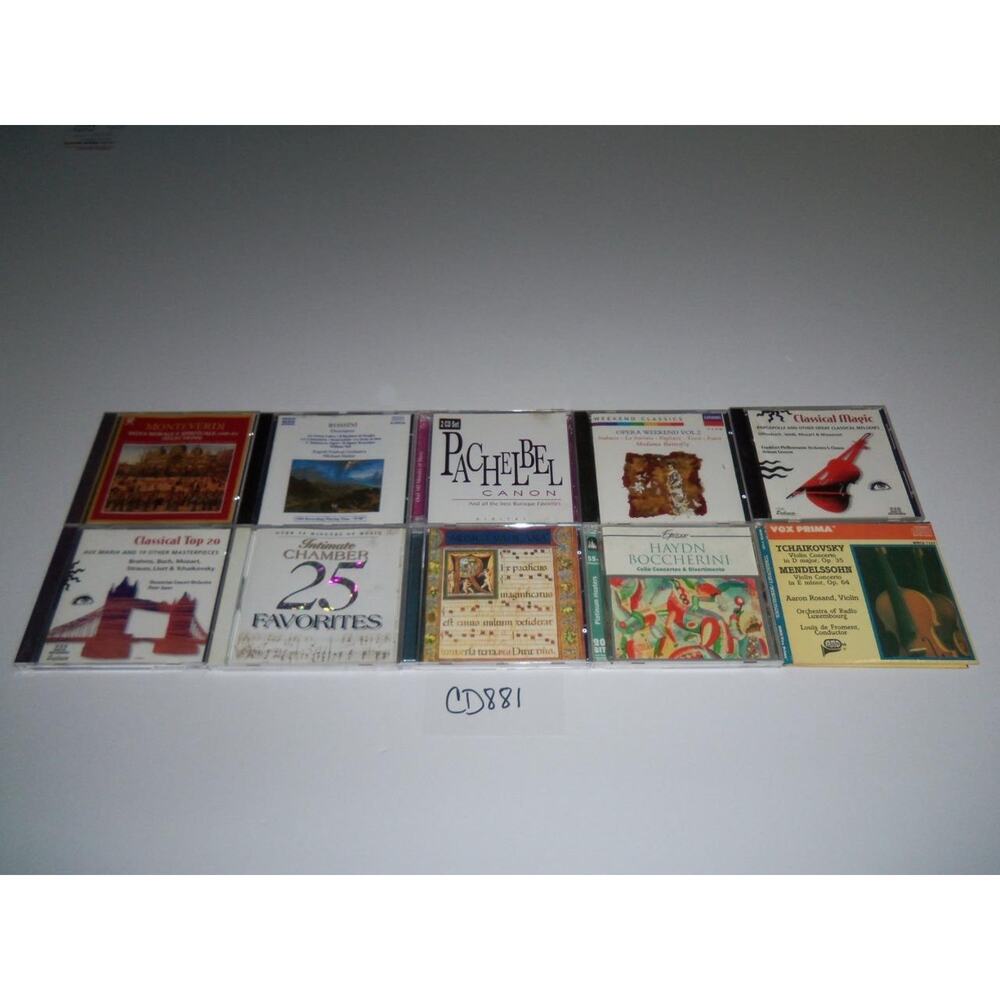 Classical 10 CD Lot Choral Baroque Mixed Misc Instrument -0618CD881